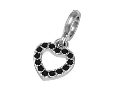 Pendant Pandora light heart 3D print model