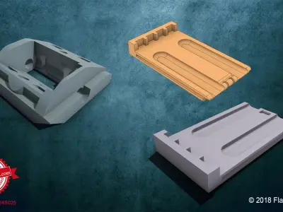 Miele fridge door handle opener plate 3D print model