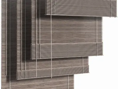 Wooden Blind 01 90 cm 3D model