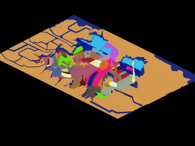 Laser-damaged pavement 01 3D model