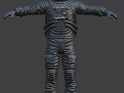 Astronaut Spacesuit 3D Model 3D model