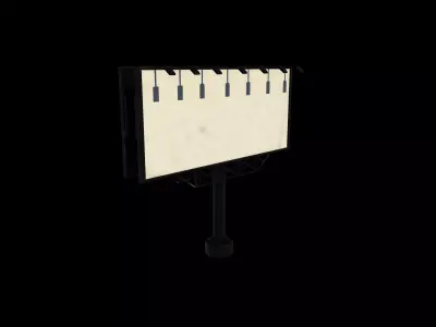 outdoor advertising billboard 05  3D model