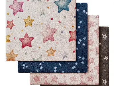 Kids Carpet Set 37 3D model