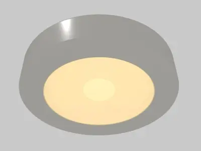 Recess Light Low-poly 3D model