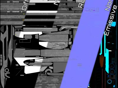 Star Trek Duderstadt-Class Starship Low-poly 3D model