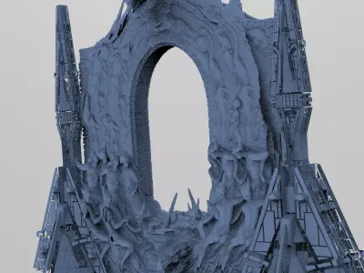 Portal Dantes Hell inferno Doorway 2 3D model