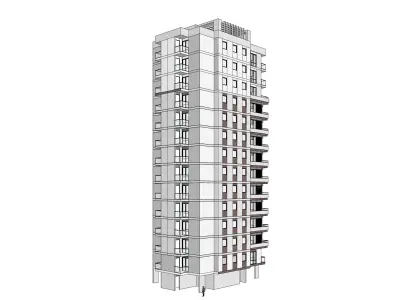 Sketchup Apartments 01 3D model