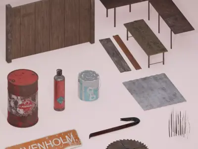 Half-Life Diorama Low-poly 3D model