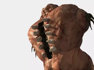 Specimen Vrak-9 Low-poly 3D model