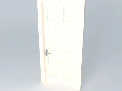 Simple Door Free 3D model