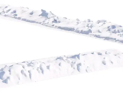 Long snowdrift  3D model