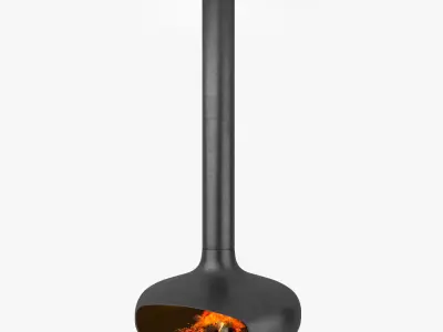 Focus Domofocus Hanging Fireplace 3D Model 3D model