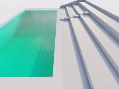 Swimming pool-stadium pool 3D model