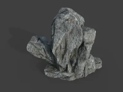 Cliff Rock 2-5 Low-poly 3D model