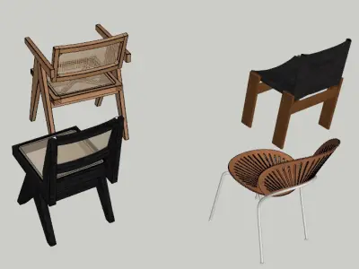  Contemporary Chair Collection 3D model
