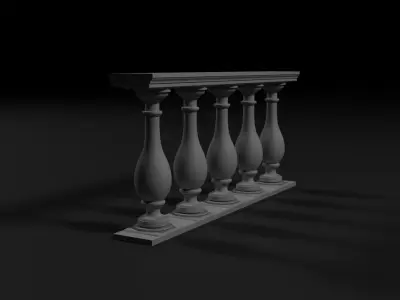 Balustrade pack 3D model