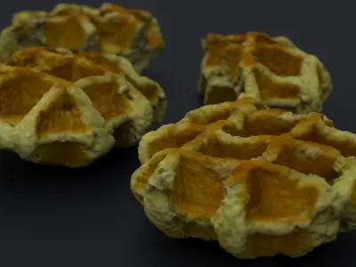 GERMAN STREET FOOD WAFFLES 2024 3D model