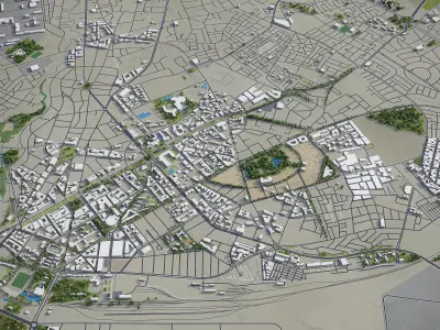 Fez - city  Low-poly 3D model