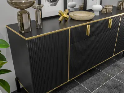 FUFUGAGA Buffet Cabinet Walmart 3D model