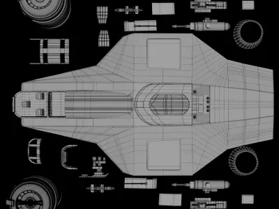 Razor Crest 3D-Print 3D print model