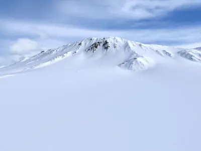 Snow Mountain 02 Low-poly 3D model