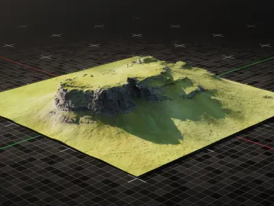Iceland Mountain 3 3D model