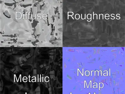 Futuristic Skyscraper Architectural Model Low-poly 3D model