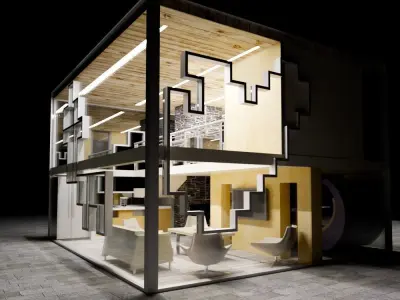 Revit studio design 2020  3D model