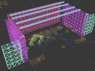 3DS Max 2014 Stage Concert 51 3D model