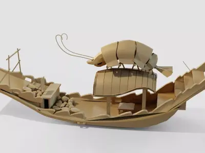 Boat Raya and the Last Dragon Movie 3D model