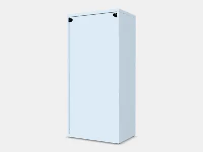 BESTA Shelf unit with doors 10 3D model