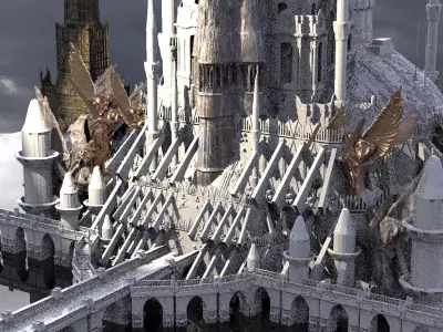 White Palace Emperors city 4 3D model