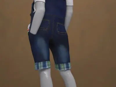 Monkey Overall Outfit for Genesis 9