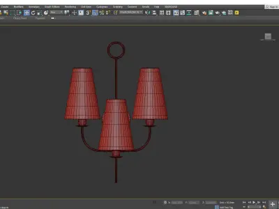  Toya Sconce Low-poly 3D model