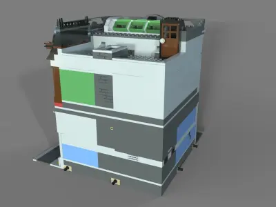 Lego bank 3D model
