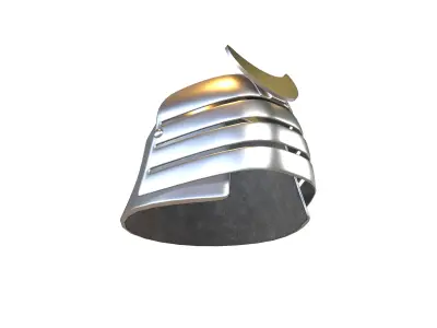 War Helmet V3 001 Low-poly 3D model