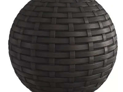 Brown Rattan Material Texture