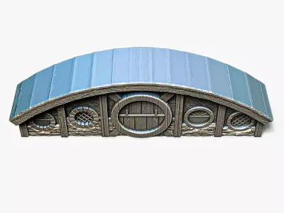 Hobbit House Facade 2 RoZ 3D print model