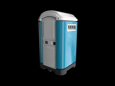 Street Toilet - Gest Low-poly 3D model