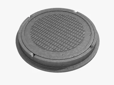 cast iron hatch 6 3D model