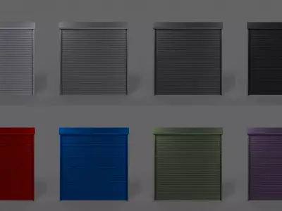 PBR Gate Fence Door Wall - 60 Models 3D Model Pack
