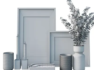 Decorative set interior 07 3D model