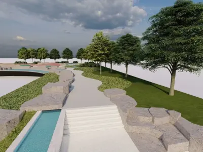 City park-Park-landscape 3D model shop