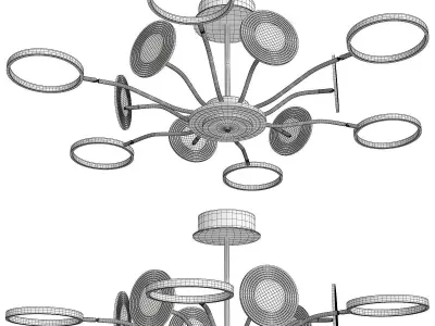 Sputnik Chandelier  Low-poly 3D model