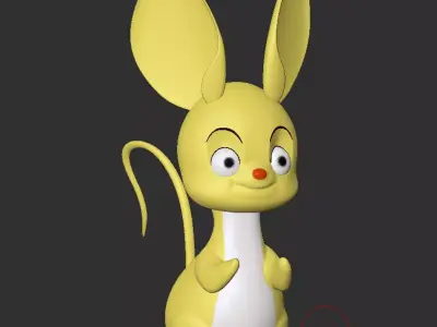 cute rat model 3D print model purchase