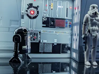 Set 1e - Death Star Alcove 2 1-18 scale Kenner Hasbro 3D print model