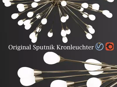 Original Sputnik Kronleuchter 3D model