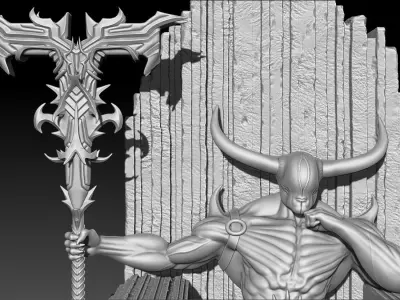 Hell King  3D print model
