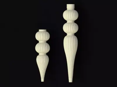 2 leg High quality 3d models for processing on a cnc machine 3D model