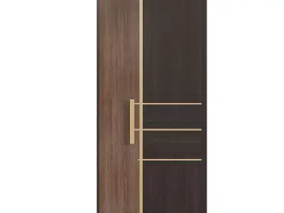 Interior door 21 Low-poly 3D model